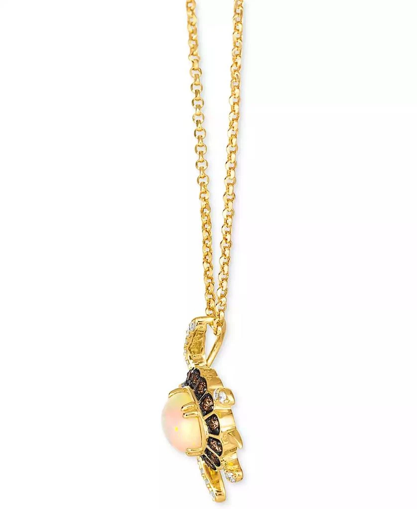 商品Le Vian|Chocolatier® Neopolitan Opal (1 ct. t.w.) & Diamond (1/2 ct. t.w.) Sea Turtle Adjustable 20" Pendant Necklace in 14k Gold,价格¥42505,第2张图片详细描述