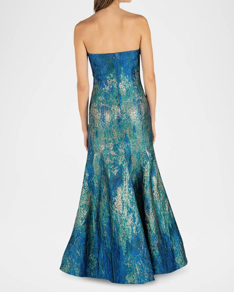 商品Rene Ruiz Collection|Strapless Metallic Jacquard Trumpet Gown,价格¥14631,第3张图片详细描述