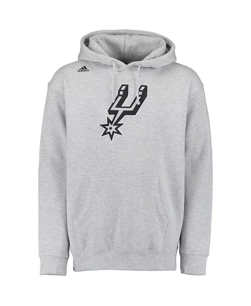商品Adidas|Men's LaMarcus Aldridge Gray San Antonio Spurs Name and Number Pullover Hoodie,价格¥520,第3张图片详细描述