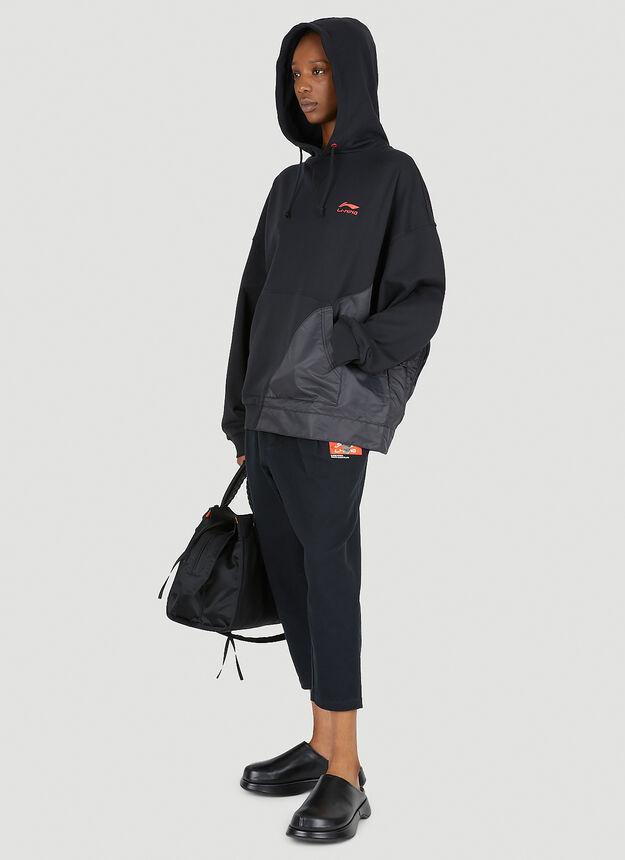 商品Li-Ning|Contrast Panel Hooded Sweatshirt in Black,价格¥378,第4张图片详细描述