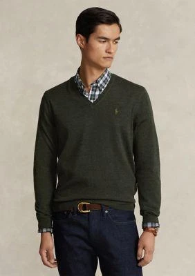 商品Ralph Lauren|Ralph Lauren Washable Wool V Neck Sweater,价格¥421,第1张图片