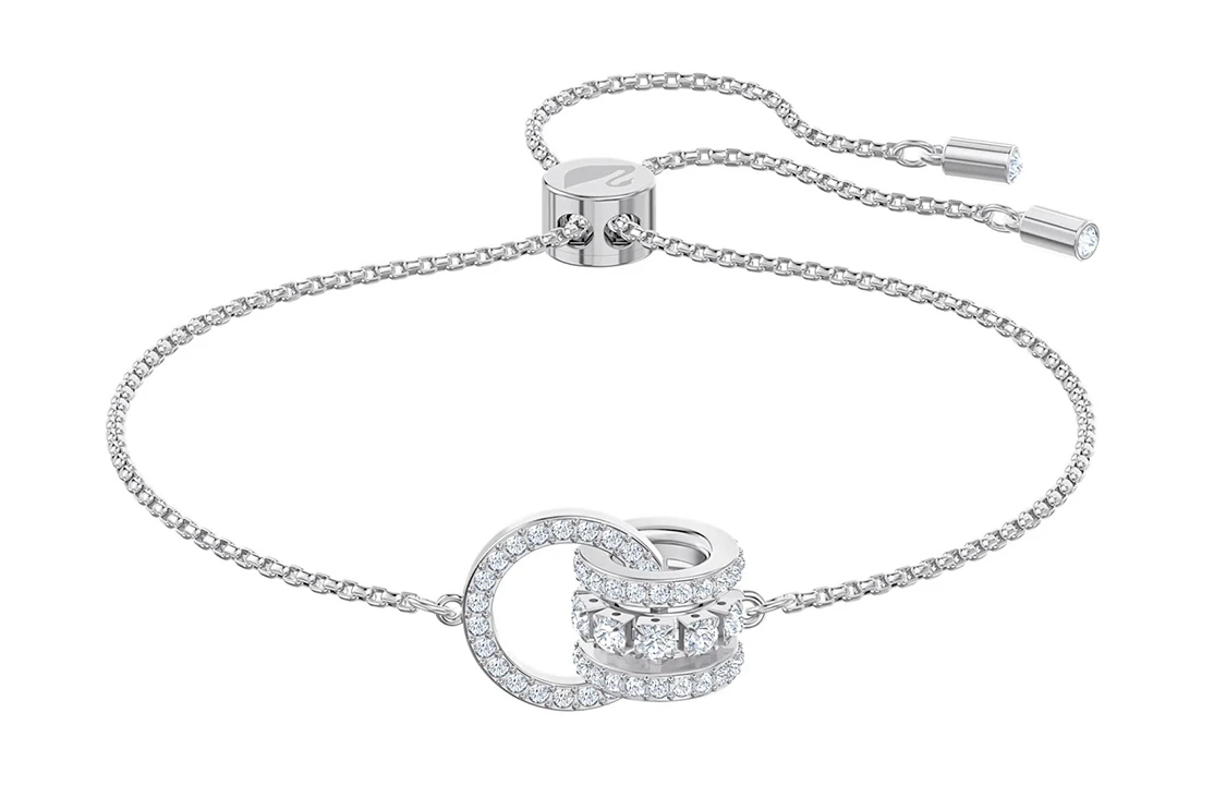 商品[国内直发] Swarovski|施华洛世奇 Further Bracelet小蛮腰 镀白金色 手链 女款 白色,价格¥1533,第1张图片