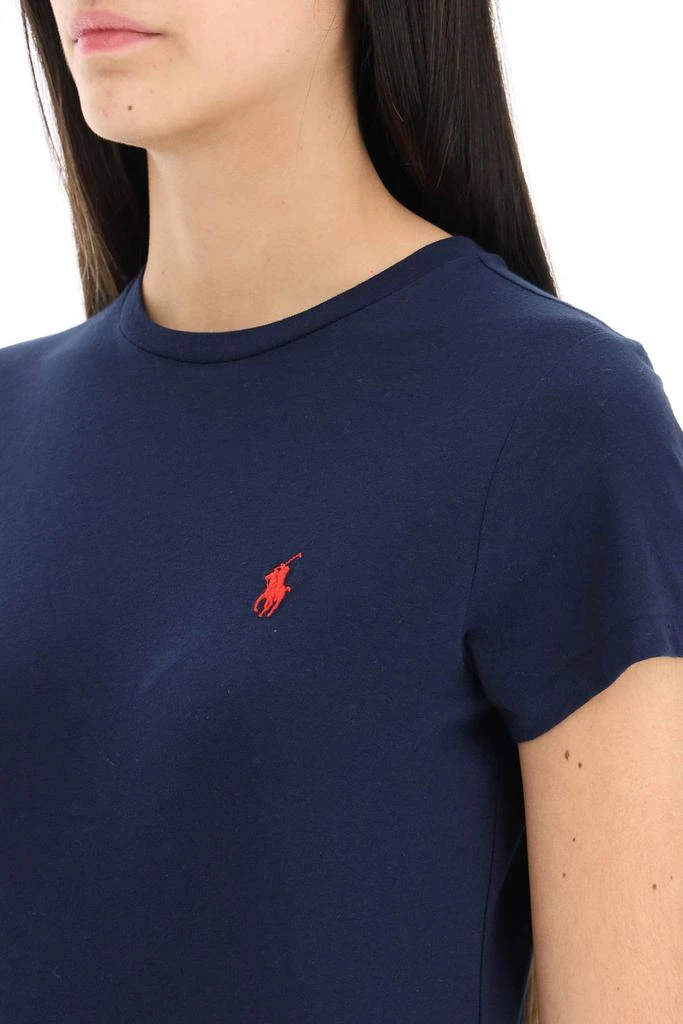 商品Ralph Lauren|Logo Embroidered Basic T Shirt,价格¥639,第2张图片详细描述
