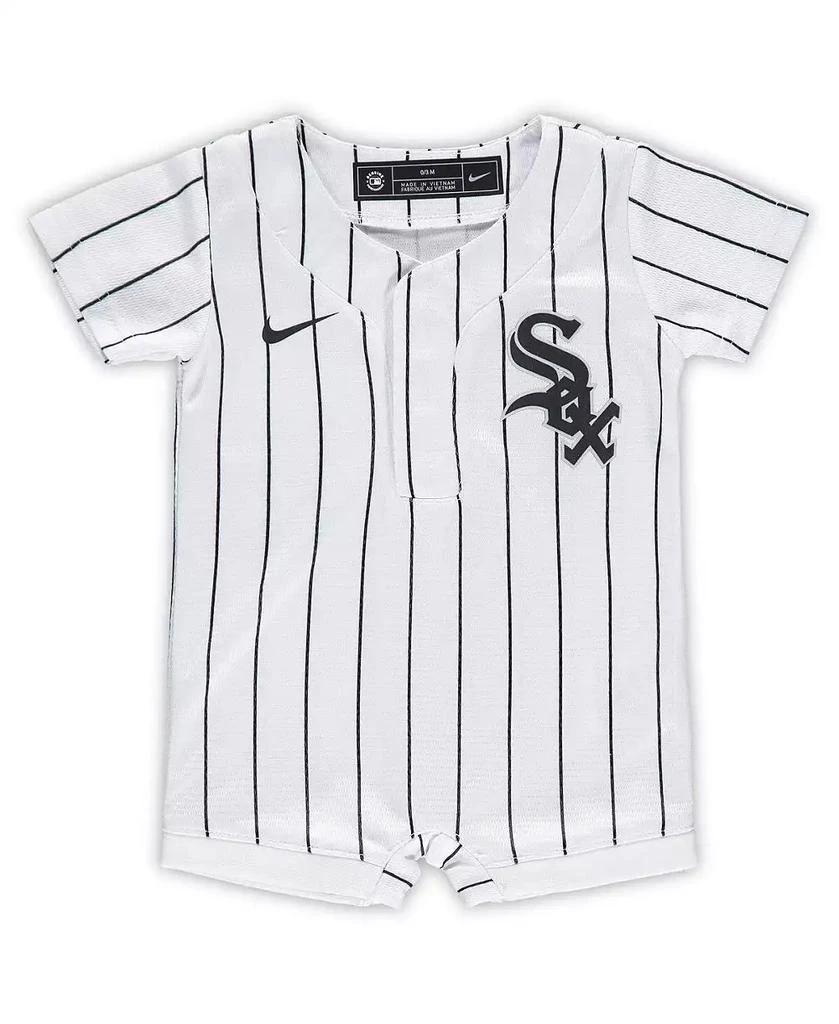 商品NIKE|Newborn and Infant Boys and Girls White Chicago White Sox Official Jersey Romper,价格¥299,第1张图片