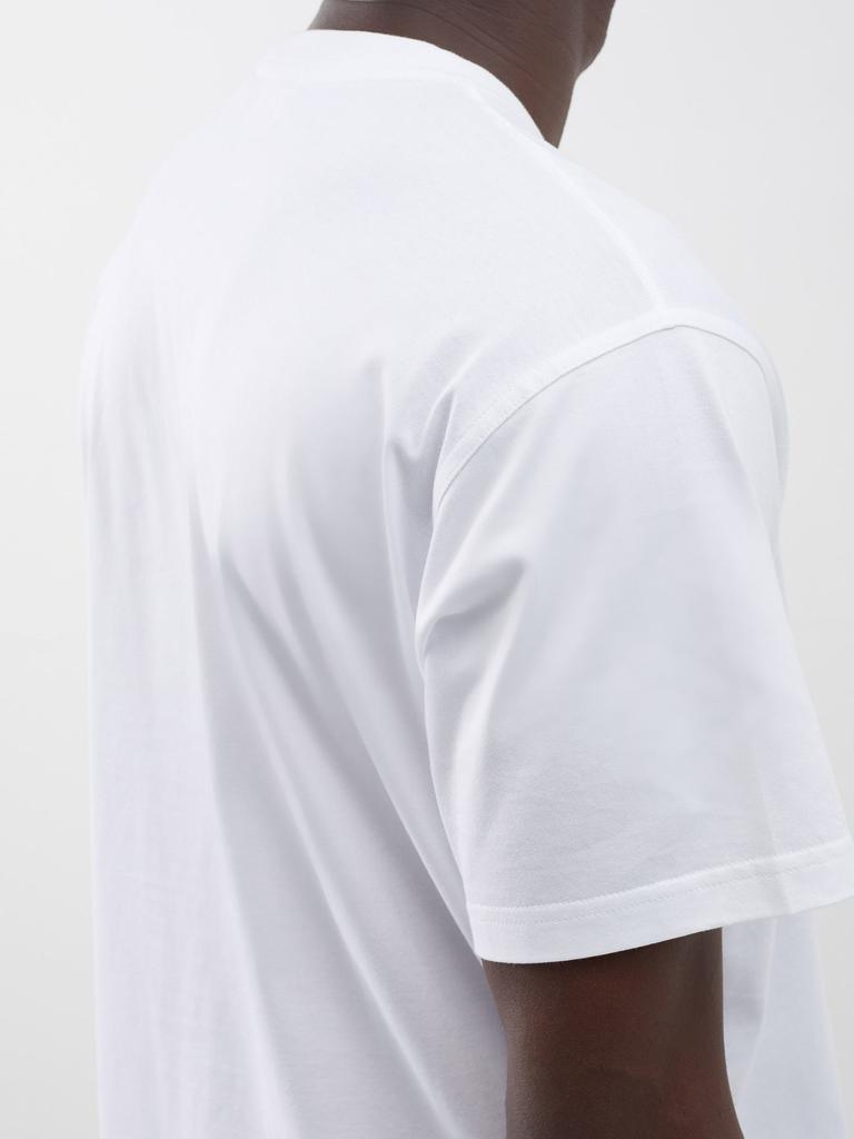 商品Burberry|Knight Label cotton-jersey T-shirt,价格¥4282,第6张图片详细描述