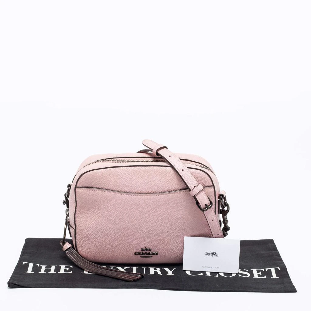 Coach Pink Pebbled Leather Camera Shoulder Bag 商品