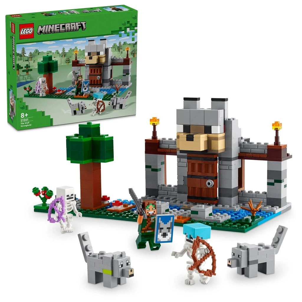 商品LEGO|LEGO Minecraft The Wolf Stronghold Video-Game Toy Set 21261,价格¥329,第1张图片