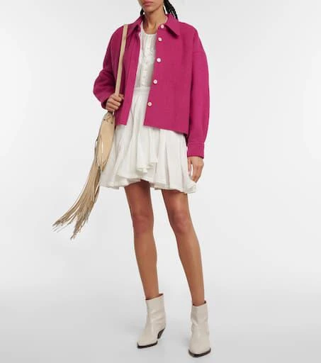 商品Isabel Marant|Hanao wool-blend shirt jacket,价格¥3741,第2张图片详细描述