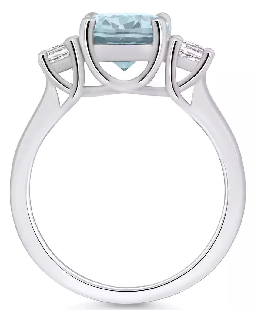 商品Macy's|Aquamarine and Diamond Ring (2-1/2 ct.t.w and 1/3 ct.t.w) 14K White Gold,价格¥12171,第3张图片详细描述