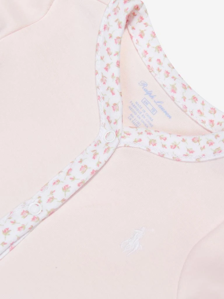 商品Ralph Lauren|Ralph Lauren Baby Girls Cotton Babygrow in Pink,价格¥542,第3张图片详细描述