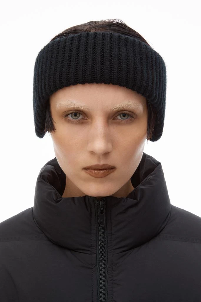 商品Alexander Wang|logo earmuff headband in ribbed wool stretch,价格¥675,第2张图片详细描述