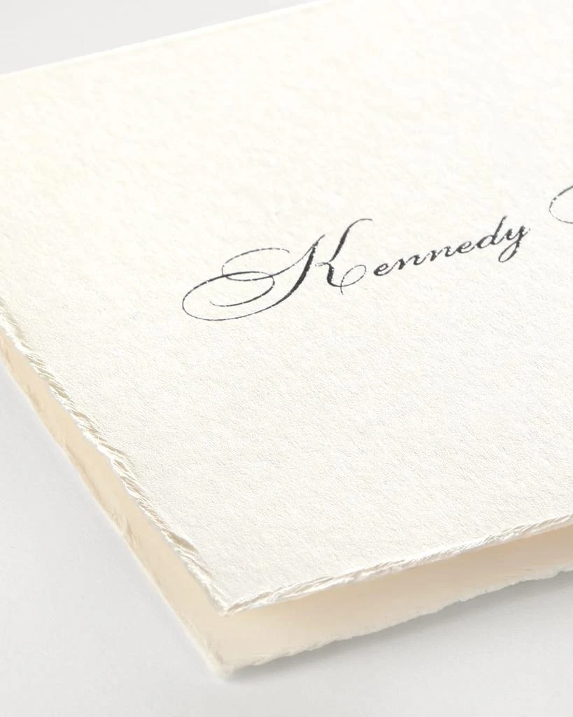 商品Carlson Craft|Simply Feather Deckle Folded Note Cards, Set of 25,价格¥603,第2张图片详细描述
