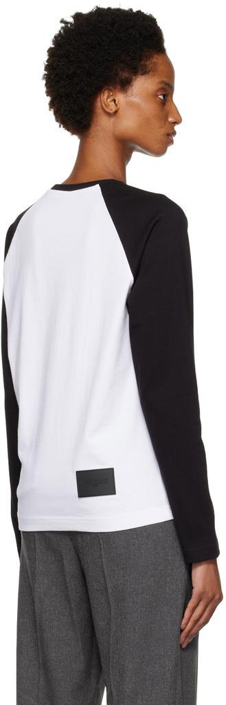 商品We11done|Black & White Cursive T-Shirt,价格¥619,第5张图片详细描述