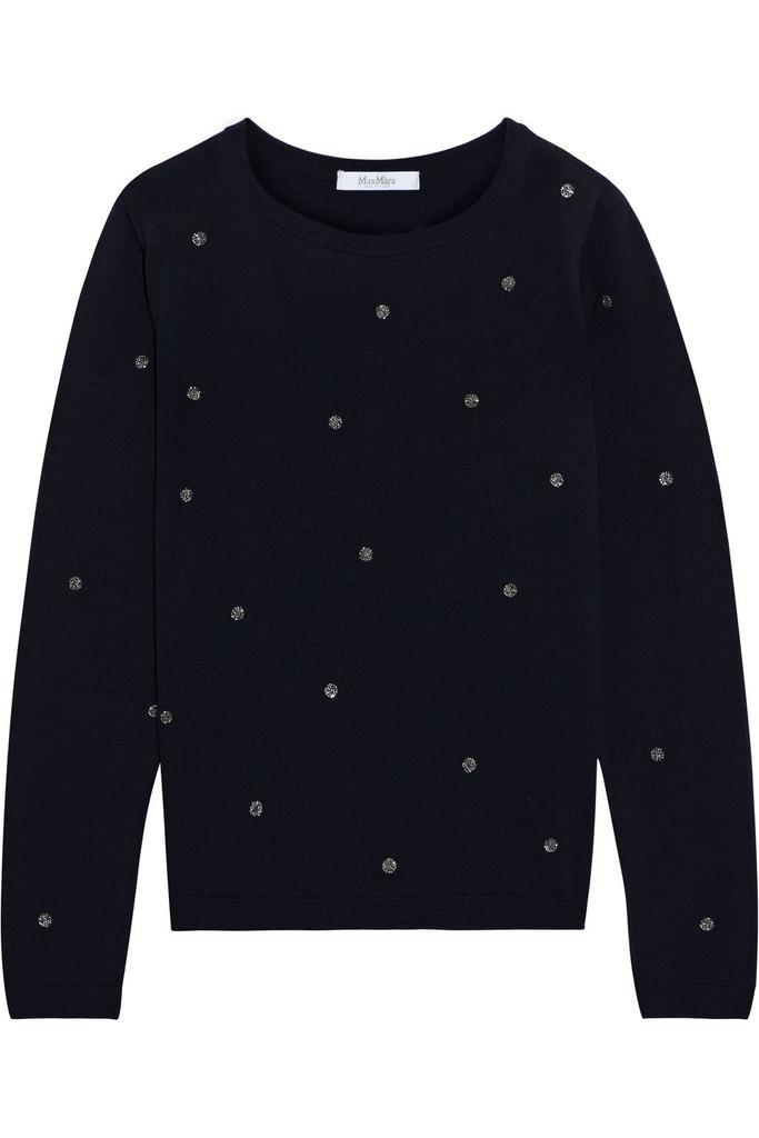 商品Max Mara|Gardena crystal-embellished wool sweater,价格¥1786,第1张图片
