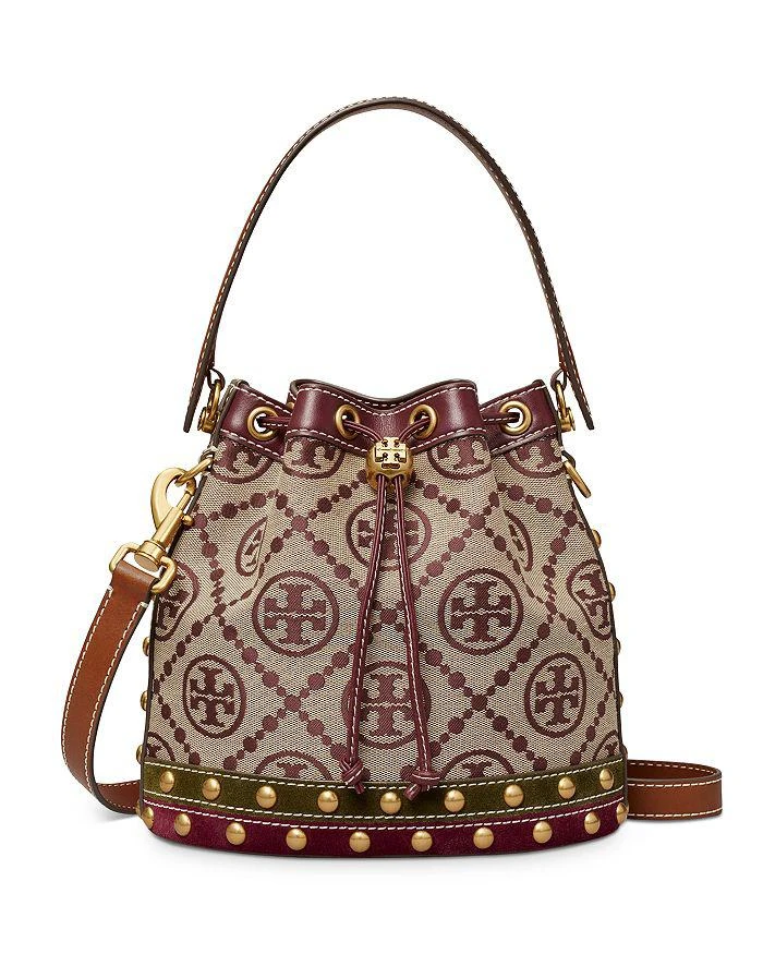 商品Tory Burch|T Monogram Studded Bucket Bag,价格¥4523,第1张图片