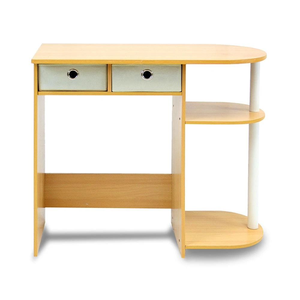 商品Furinno|Go Green Home Laptop Notebook Computer Desk/Table, Beech/Ivory/White,价格¥687,第2张图片详细描述