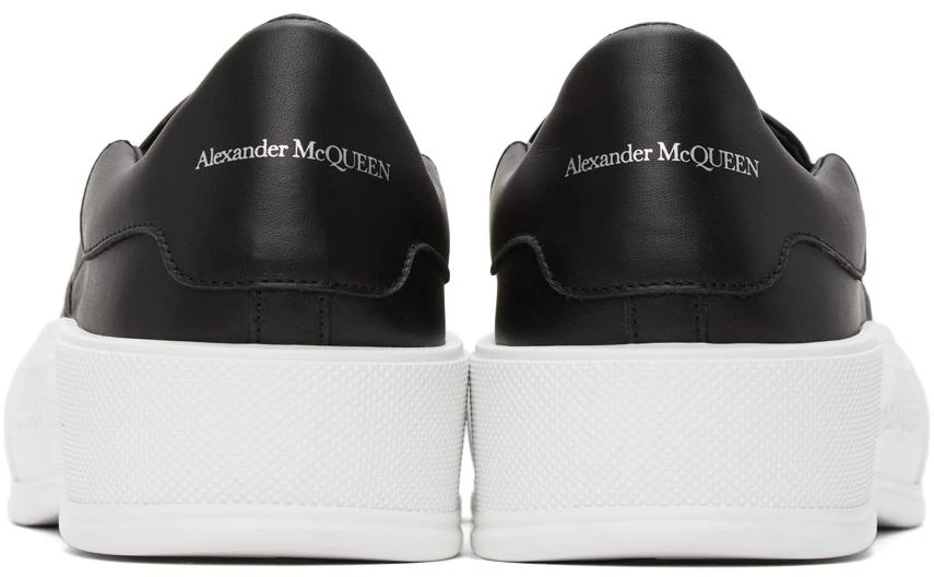 商品Alexander McQueen|Black & White Plimsoll Slip-On Sneakers,价格¥1377,第4张图片详细描述
