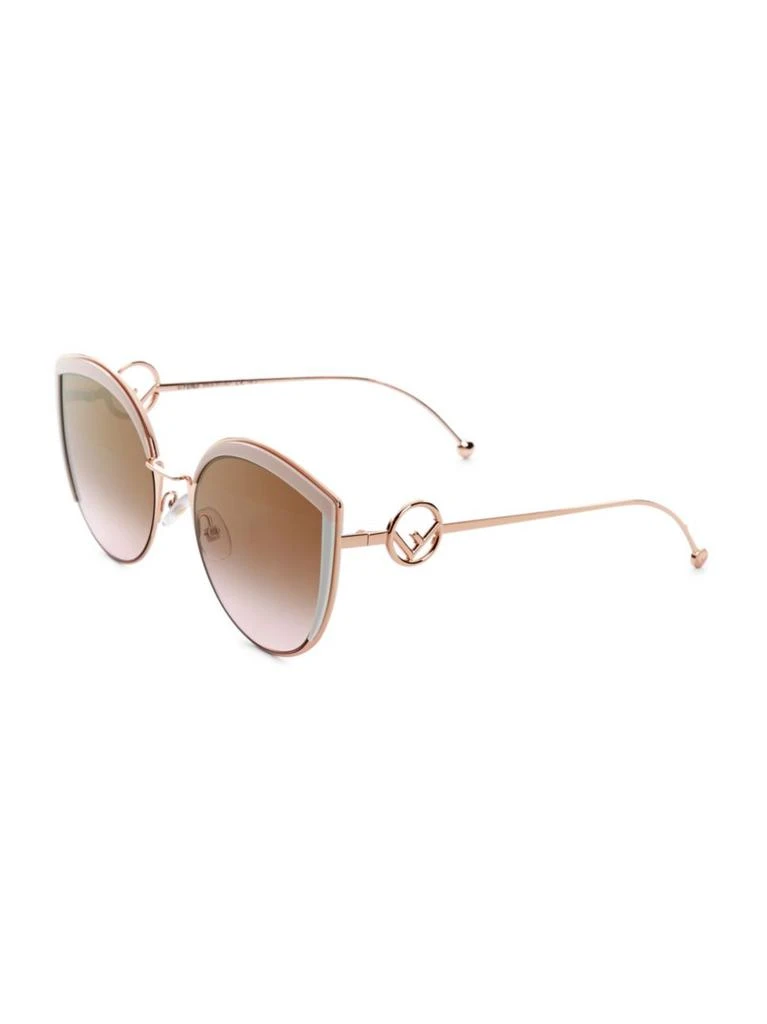 商品Fendi|Fendi - 58MM Metal Cat Eye Sunglasses,价格¥2629,第2张图片详细描述