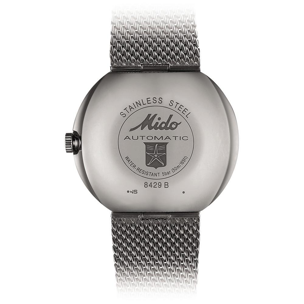 商品MIDO|Swiss Automatic Commander Shade Stainless Steel Mesh Bracelet Watch, 37mm - A Special Edition,价格¥6462,第5张图片详细描述