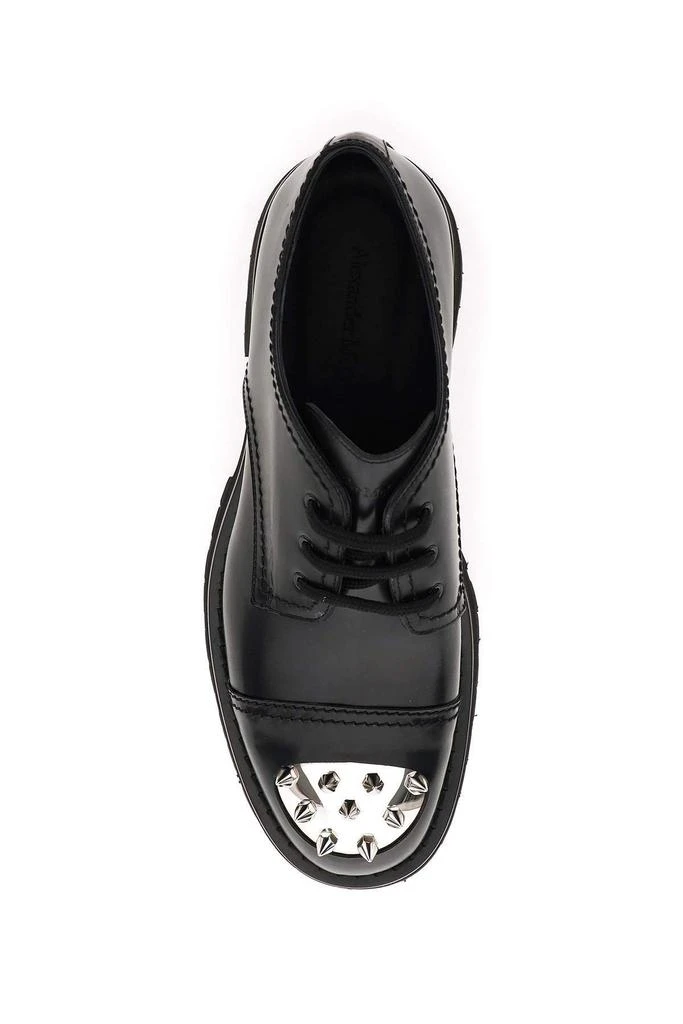 商品Alexander McQueen|Alexander mcqueen leather lace-up shoes with studded toe-cap,价格¥5546,第2张图片详细描述