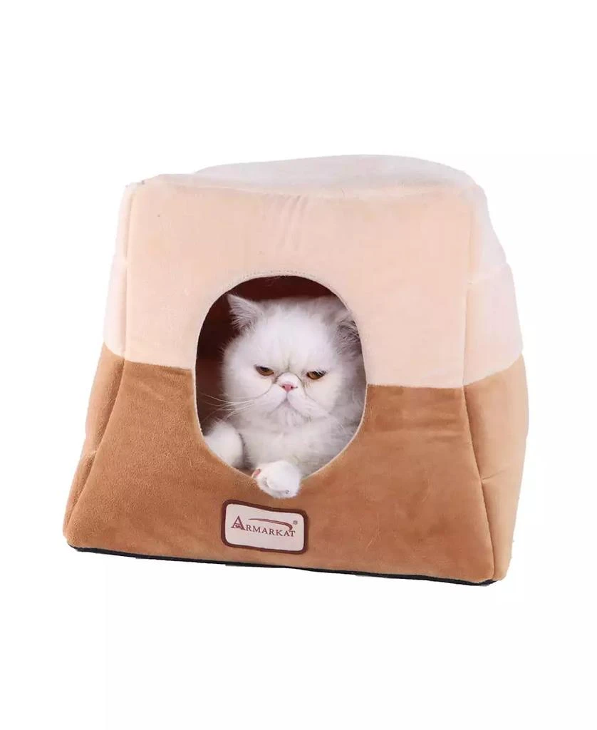 商品Macy's|2-In-1 Cat Bed Cave Shape and Cuddle Pet Bed,价格¥433,第1张图片