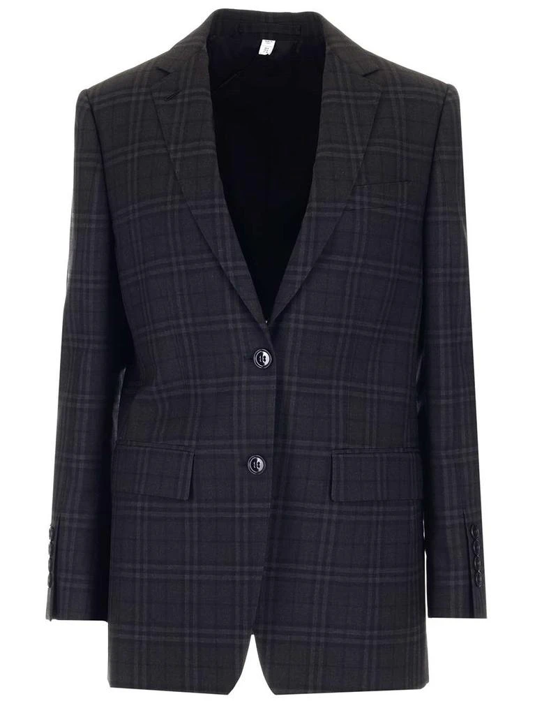 商品Burberry|Burberry Check Single Breasted Blazer,价格¥12200,第1张图片