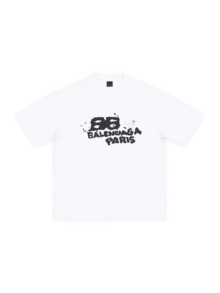 商品Balenciaga|Hand Drawn BB Icon T-shirt Medium Fit,价格¥5002,第1张图片