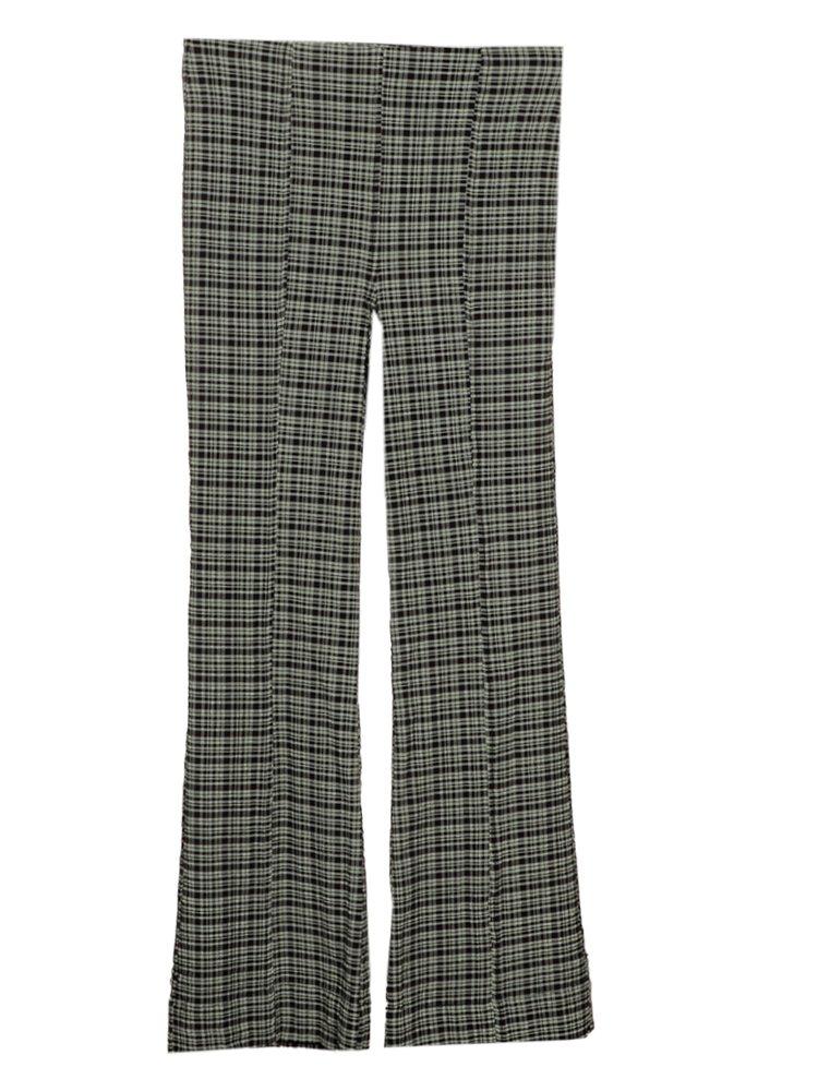 Ganni Stretch Seersucker Trousers商品第1张图片规格展示