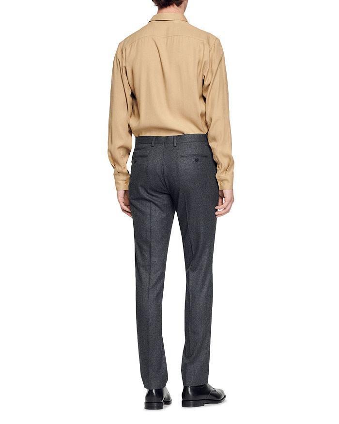 商品Sandro|120s Wool Flannel Suit Pants,价格¥2844,第4张图片详细描述