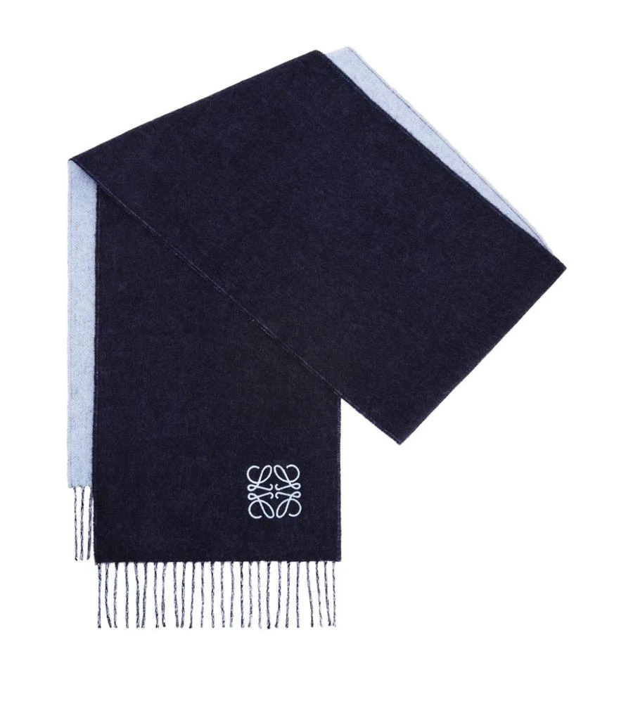 商品Loewe|Cashmere-Wool Two-Tone Anagram Scarf,价格¥2214,第3张图片详细描述