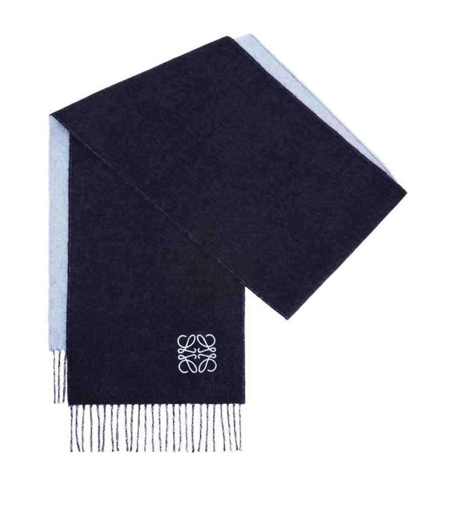 商品Loewe|Cashmere-Wool Two-Tone Anagram Scarf,价格¥1861,第5张图片详细描述