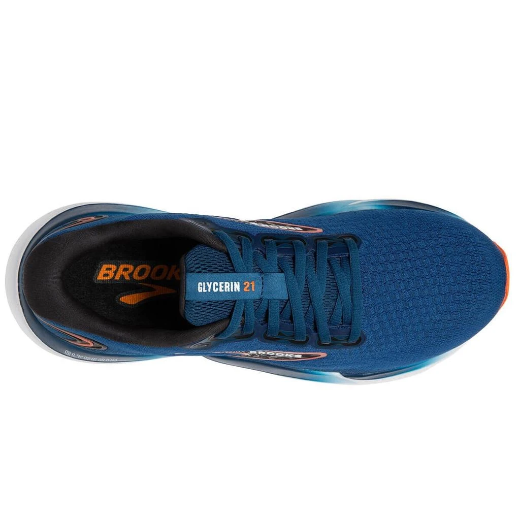 商品Brooks|Brooks Glycerin 21 110419-1D-474 Men's 14 Blue Opal Black Running Shoes HAM221,价格¥1263,第5张图片详细描述