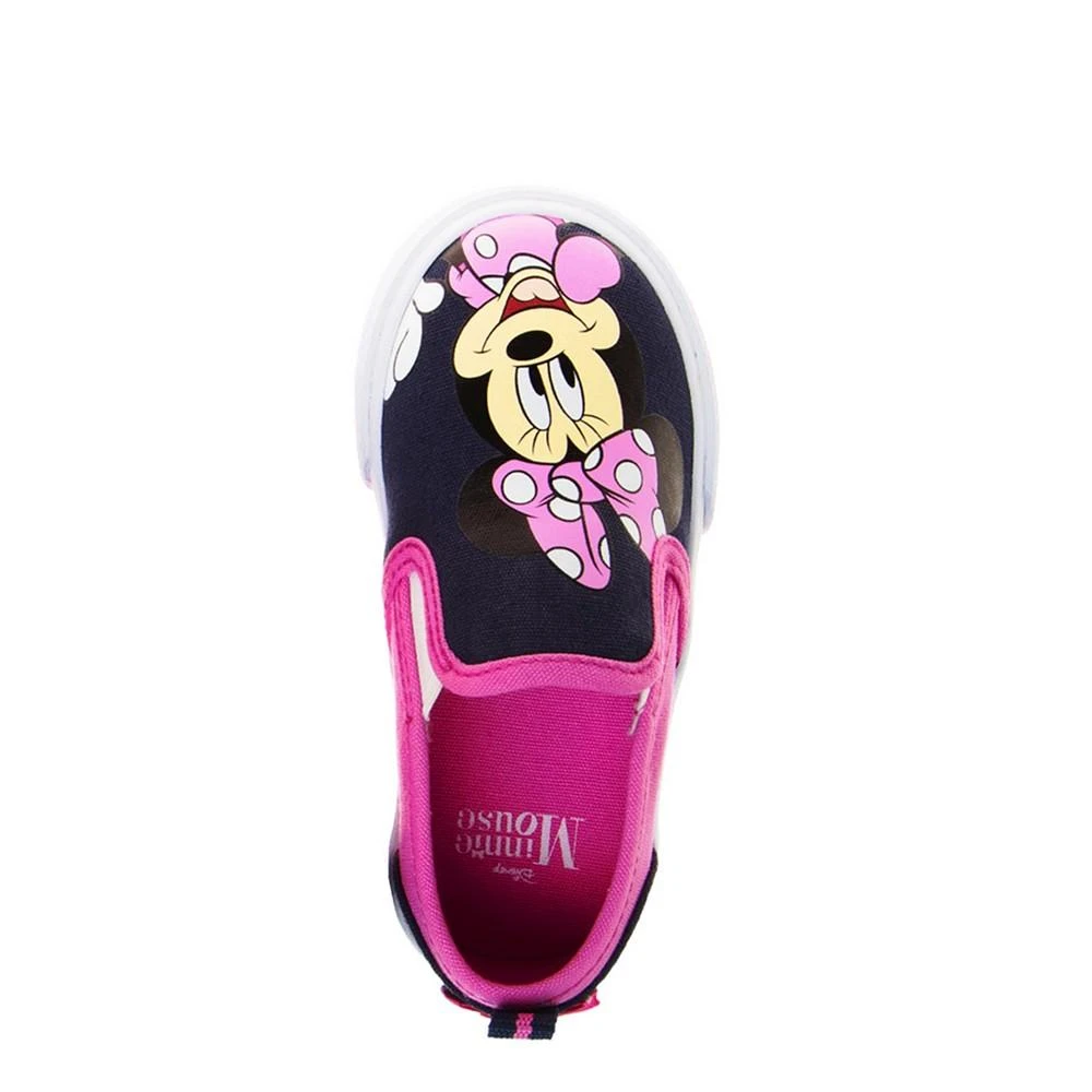 商品Disney|Little Girls Minnie Mouse Slip On Canvas Sneakers,价格¥256,第4张图片详细描述