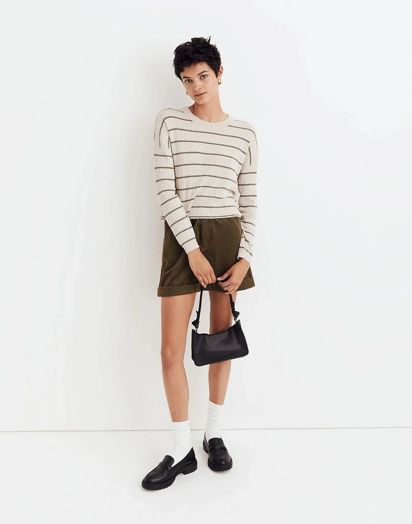 商品Madewell|Lawson Crop Pullover Sweater in Stripe,价格¥277,第1张图片