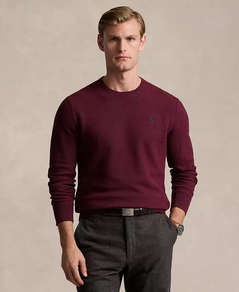 商品Ralph Lauren|Men's Textured Cotton Crewneck Sweater,价格¥626,第1张图片