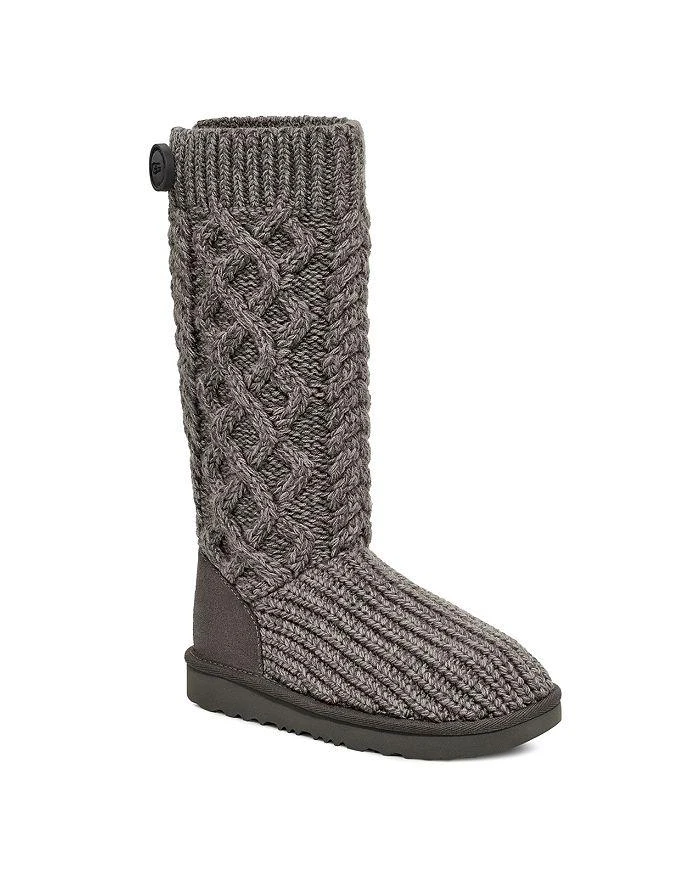 商品UGG|Unisex Classic Cardi Cable Knit Boots - Little Kid, Big Kid,价格¥505,第1张图片