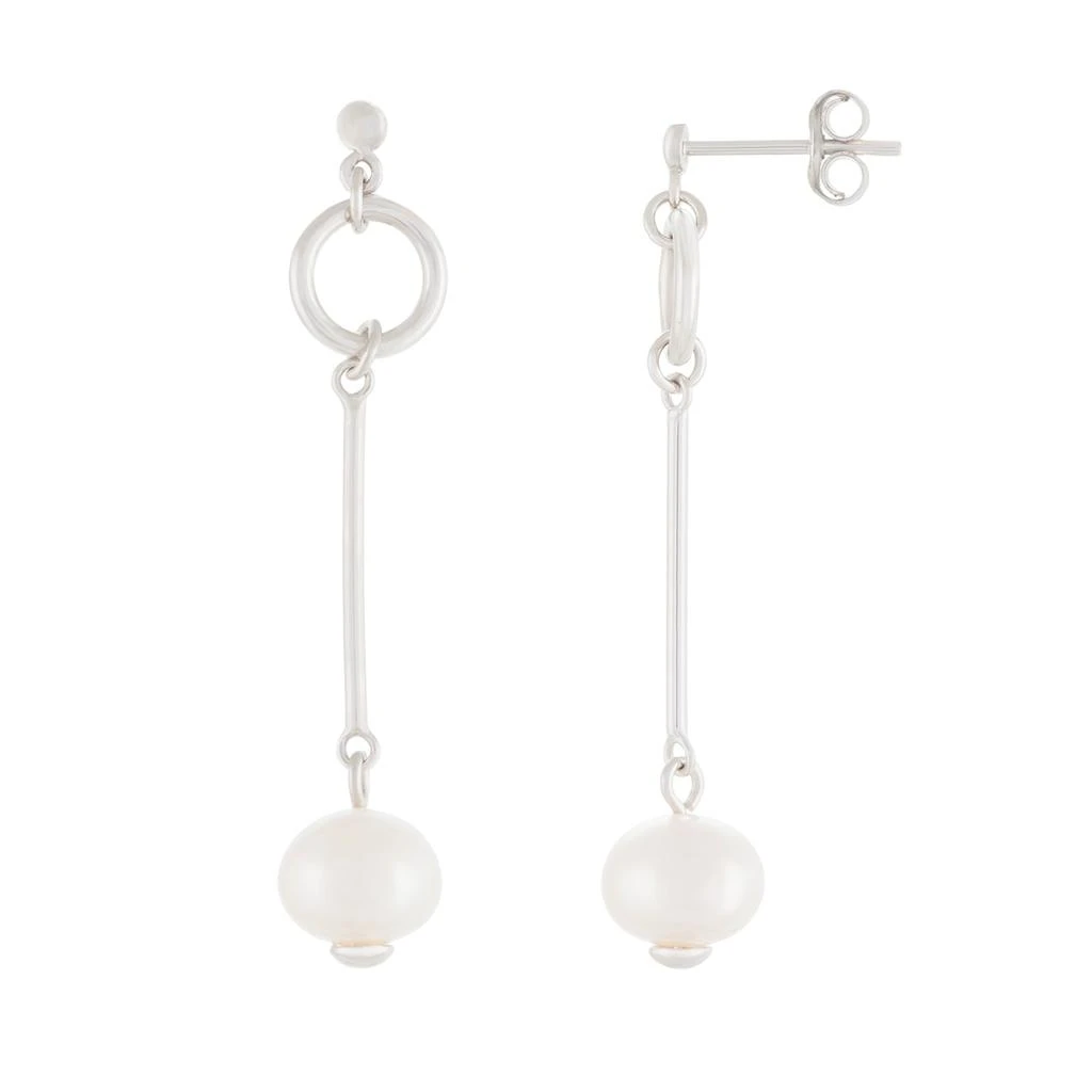 商品Splendid Pearls|Sterling Silver 7-7.5mm Pearl Earrings,价格¥332,第1张图片