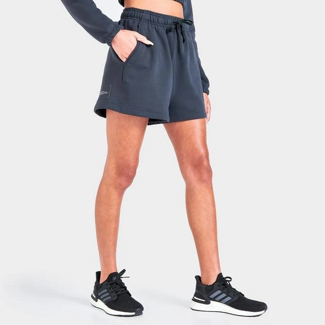 商品Adidas|Women's adidas New Sportswear Logo Fleece Shorts,价格¥113,第3张图片详细描述