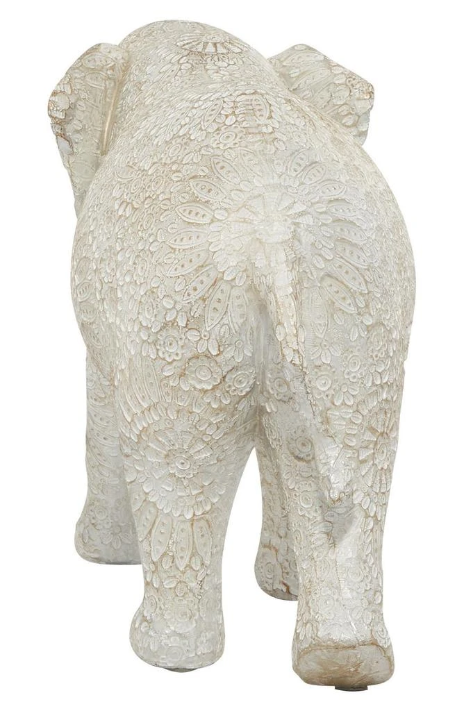 商品GINGER BIRCH STUDIO|White Polystone Eclectic Elephant Sculpture,价格¥282,第5张图片详细描述