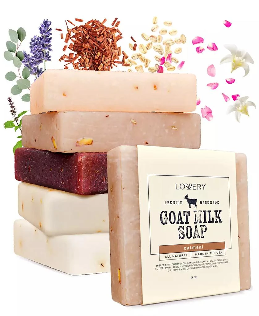 商品Lovery|5-Pc. Goat Milk Soap Bars Set,价格¥225,第1张图片