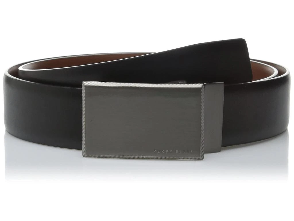 商品Perry Ellis|Men's Portfolio Reversible Patterned Plaque Belt,价格¥188,第1张图片