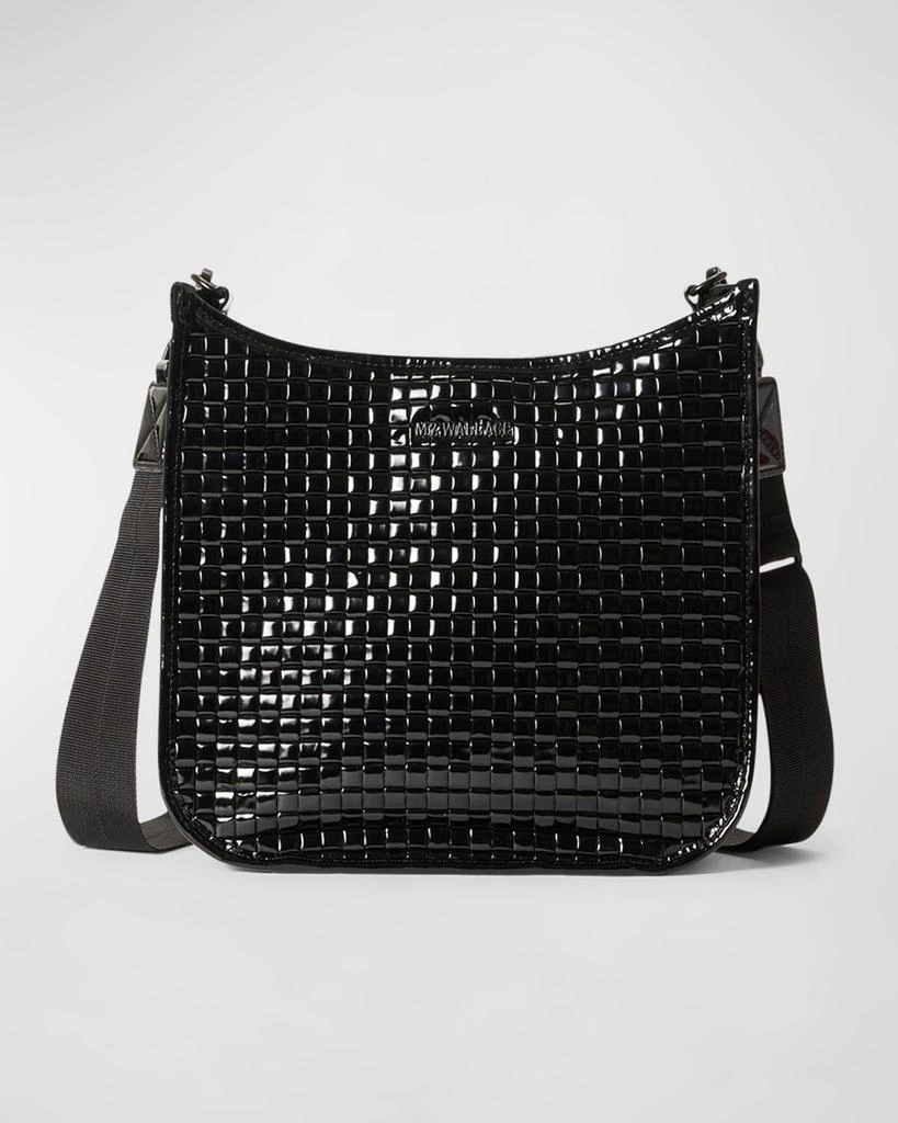 商品MZ Wallace|Woven Patent Box Crossbody Bag,价格¥2819,第1张图片