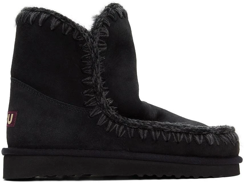 商品Mou|Black Suede Ankle 18 Boots,价格¥693,第1张图片