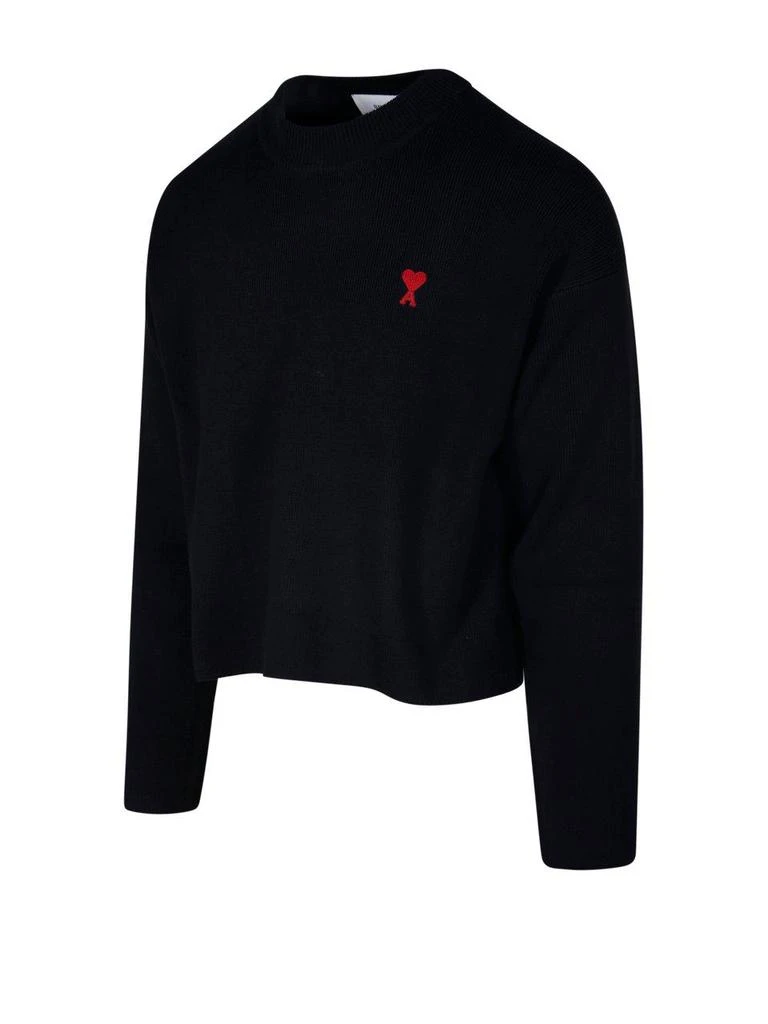 商品AMI|Logo Embroidered Knit Sweater,价格¥2864,第3张图片详细描述