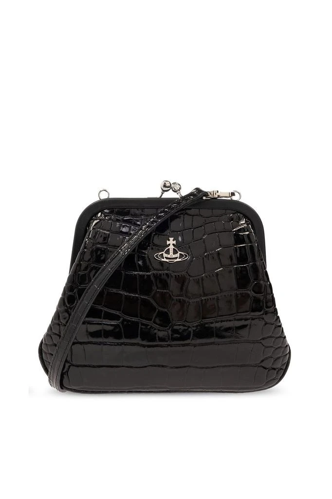 商品Vivienne Westwood|Vivienne Westwood Embossed Vivienne's Clutch Bag,价格¥2980,第1张图片