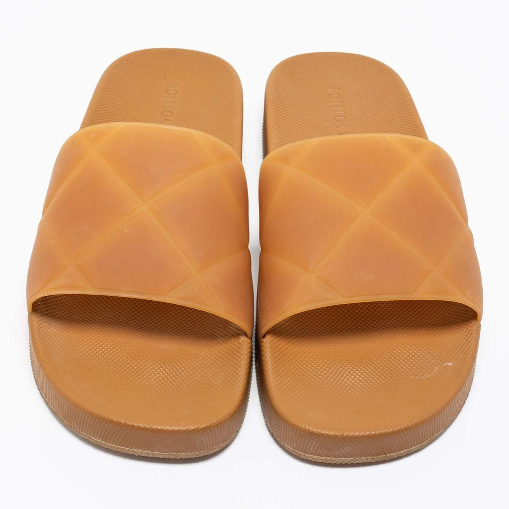 商品[二手商品] Bottega Veneta|Bottega Veneta Brown Intrecciato Rubber Slide Sandals Size 42,价格¥2586,第3张图片详细描述