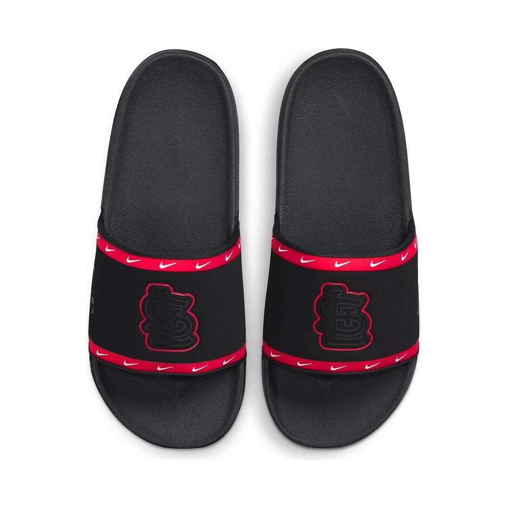 商品NIKE|Men's Black St. Louis Cardinals Team Off-Court Slide Sandals,价格¥261,第1张图片