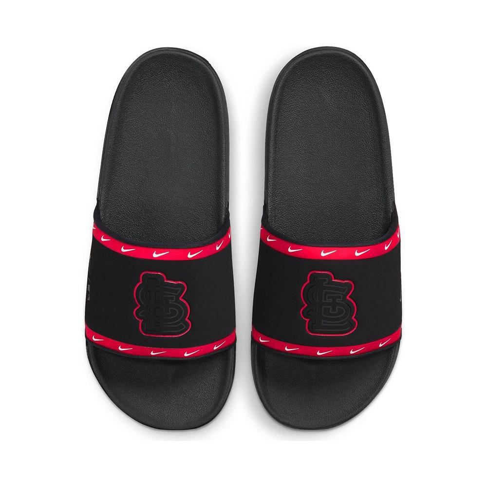 商品NIKE|Men's Black St. Louis Cardinals Team Off-Court Slide Sandals,价格¥201,第1张图片