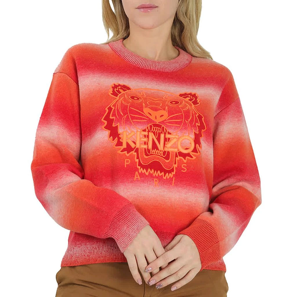 商品Kenzo|Kenzo Ladies Rouge Moyen Tiger Striped Jumper, Size X-Small,价格¥931,第1张图片