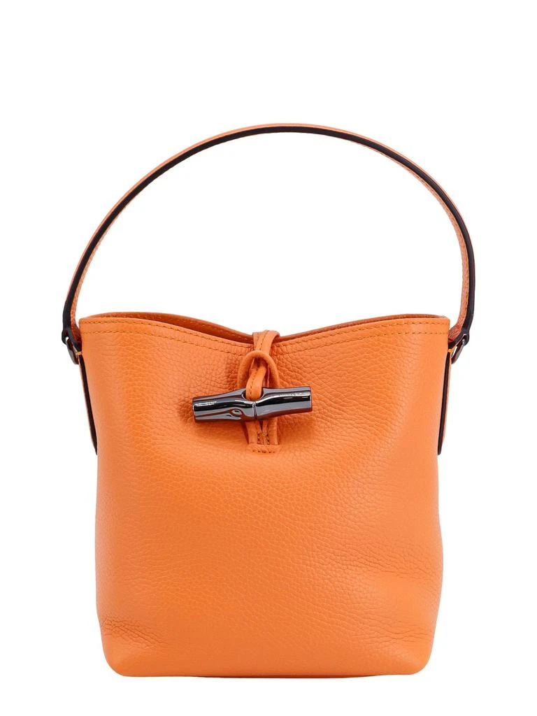 商品Longchamp|Leather bucket bag with Metal Bamboo closure,价格¥3004,第1张图片